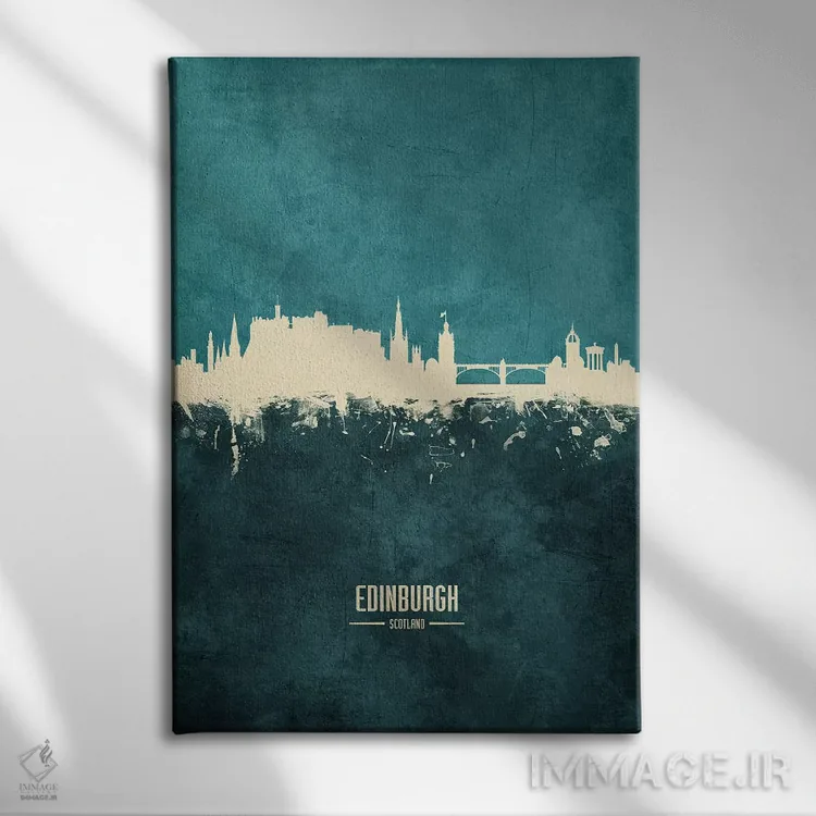 تابلو دکوراتیو منظره خط افق اباوربرو، اسکاتلند اثر مایکل تامپست - نمای روبهرو روی دیوار