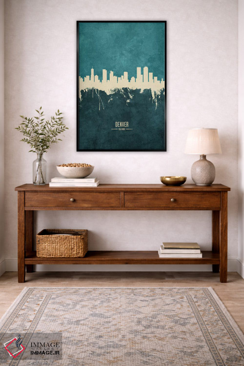 تابلو دکوراتیو منظره خط افق دنور کلرادو اثر مایکل تامپست - D3B