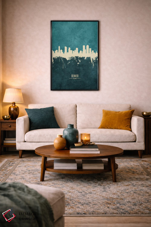 تابلو دکوراتیو منظره خط افق دنور کلرادو اثر مایکل تامپست - D4B