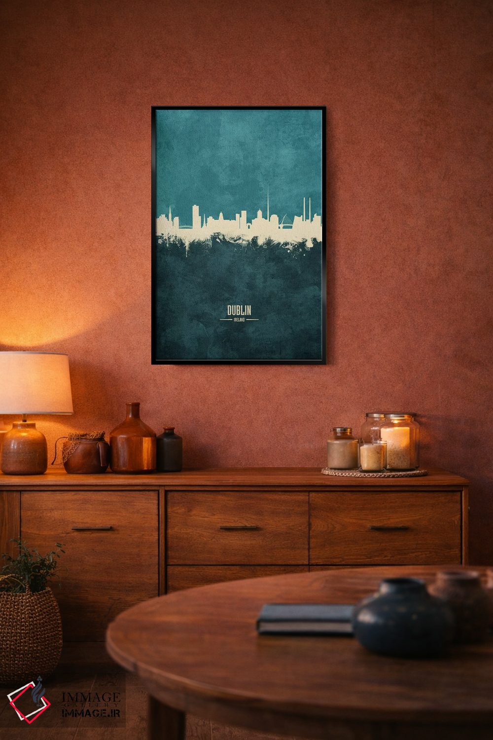 تابلو دکوراتیو منظره خط افق دوبلین، ایرلند اثر مایکل تامپست - D5B