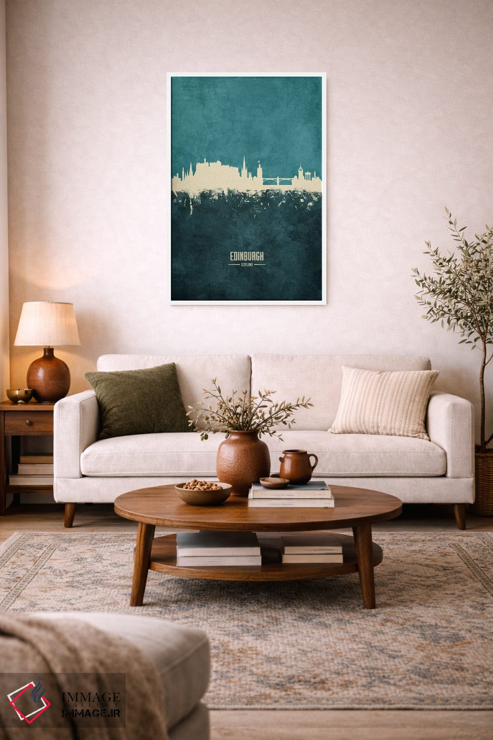 تابلو دکوراتیو منظره خط افق اباوربرو، اسکاتلند اثر مایکل تامپست - D2W