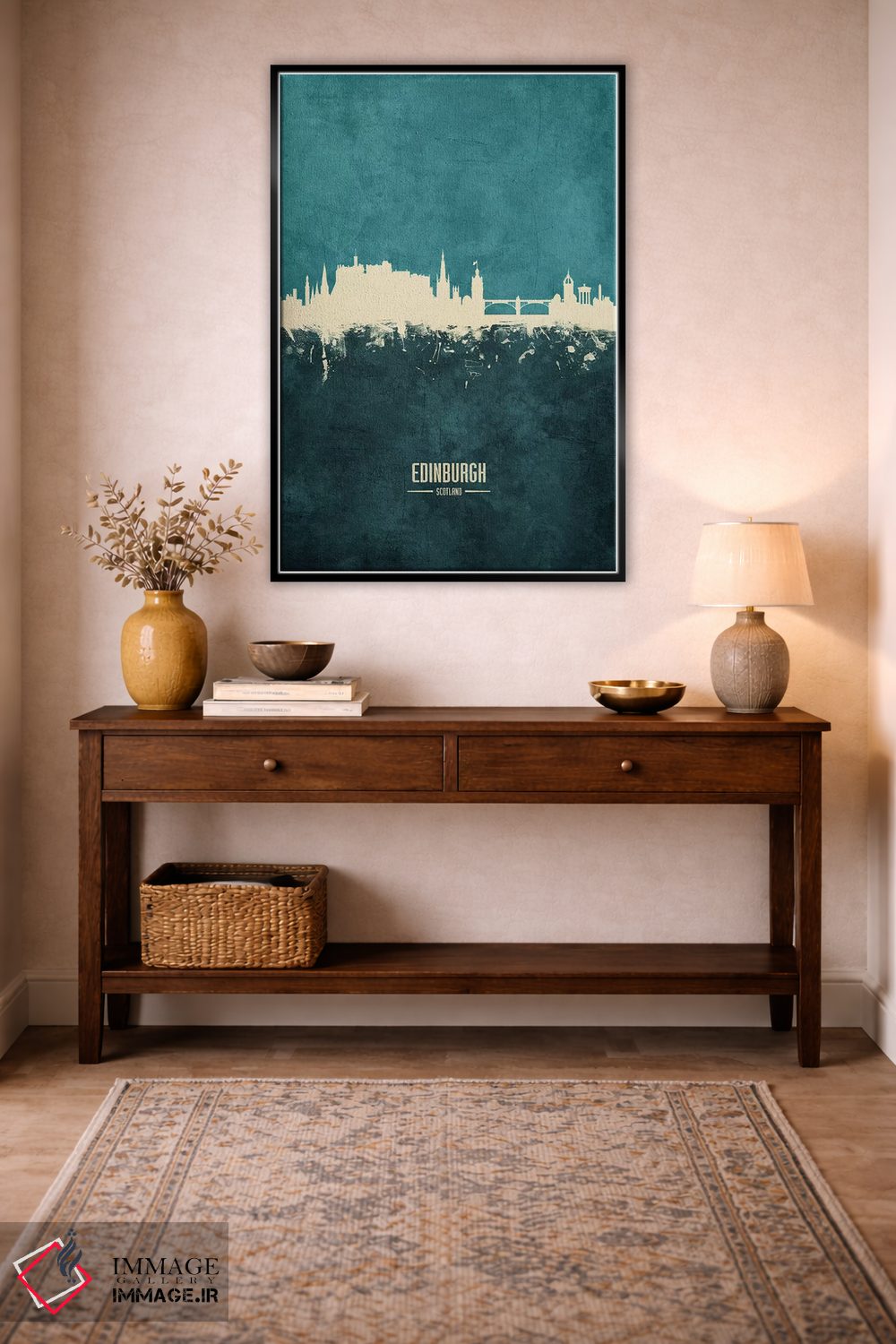 تابلو دکوراتیو منظره خط افق اباوربرو، اسکاتلند اثر مایکل تامپست - D5B