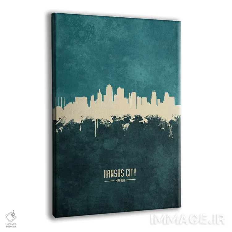 تابلو دکوراتیو منظره خط افق کانزاس سیتی، میزوری اثر مایکل تامپست - نمای پرسپکتیو محصول