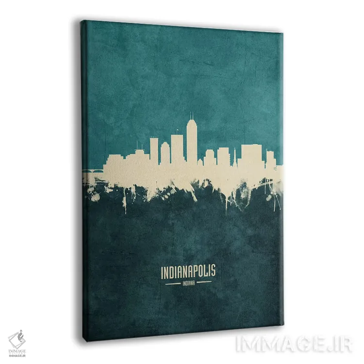 تابلو دکوراتیو منظره خط افق ایندیاناپولیس، ایندیانا اثر مایکل تامپست - نمای پرسپکتیو محصول
