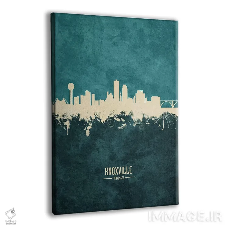 تابلو دکوراتیو منظره خط افق ناکسویل، تنسی اثر مایکل تامپست - نمای پرسپکتیو محصول