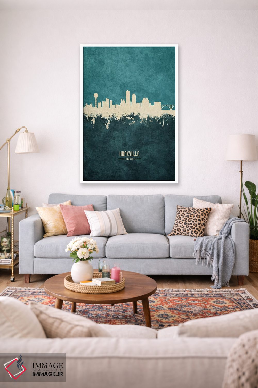 تابلو دکوراتیو منظره خط افق ناکسویل، تنسی اثر مایکل تامپست - D1W