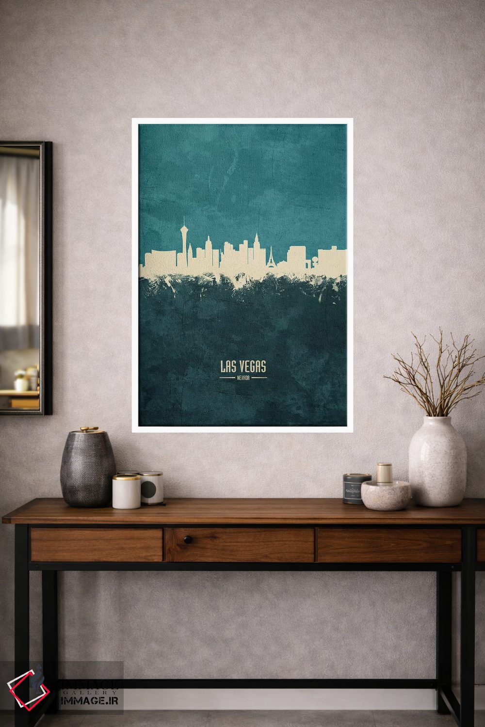 تابلو دکوراتیو منظره خط افق لاس وگاس، نوادا اثر مایکل تامپست - D1W