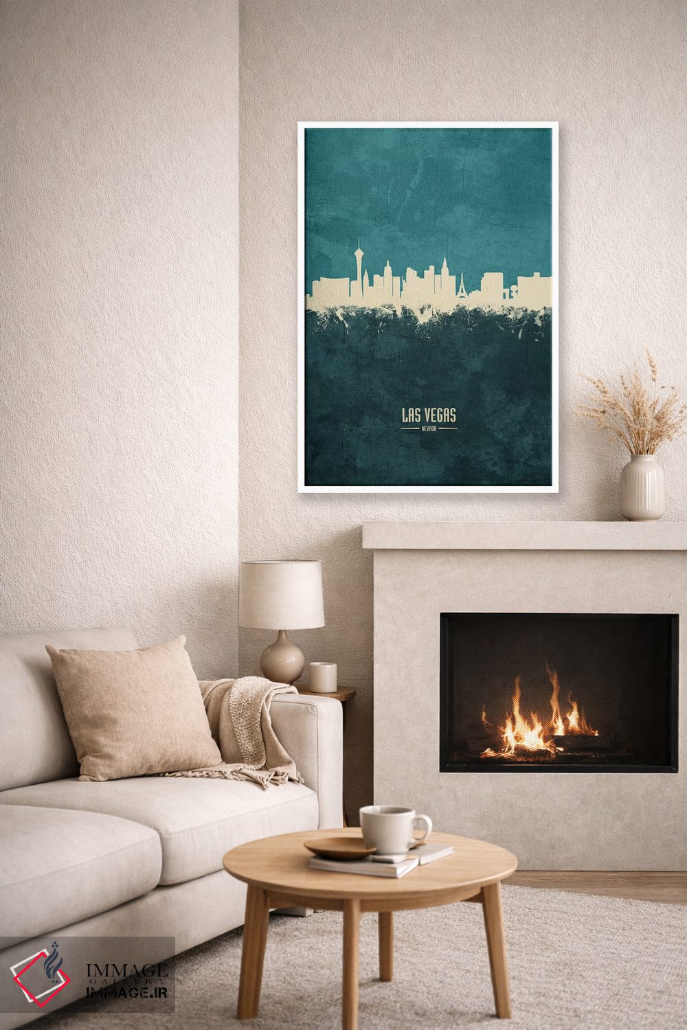 تابلو دکوراتیو منظره خط افق لاس وگاس، نوادا اثر مایکل تامپست - D6W