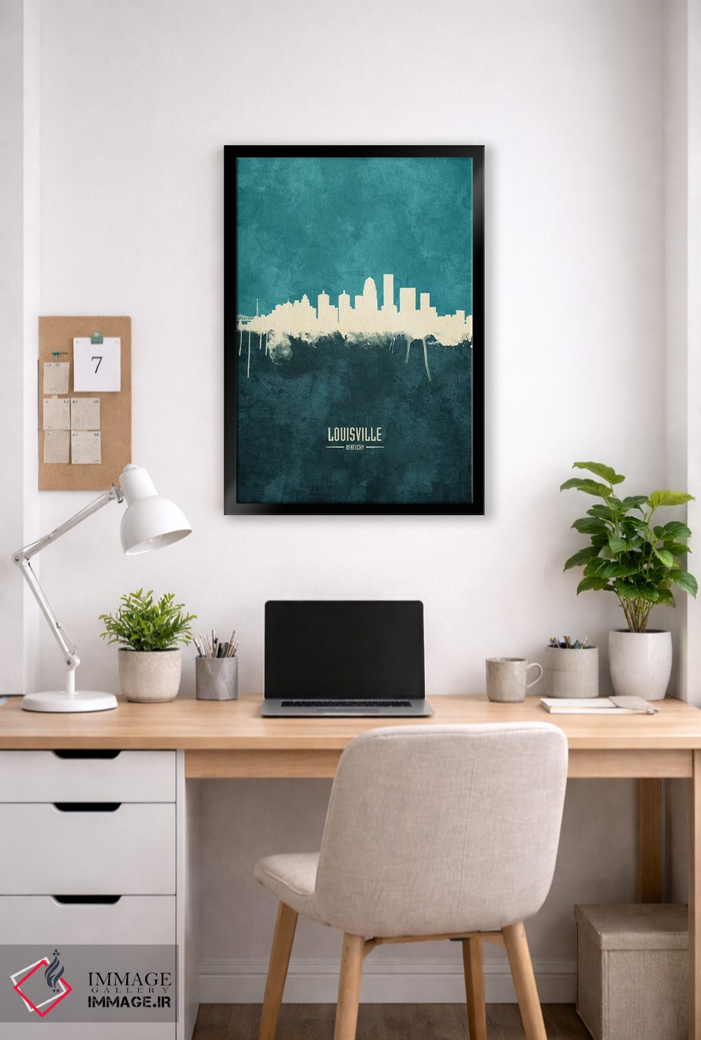 تابلو دکوراتیو منظره خط افق شهر لوئیزویل، کنتاکی اثر مایکل تامپست - D6B