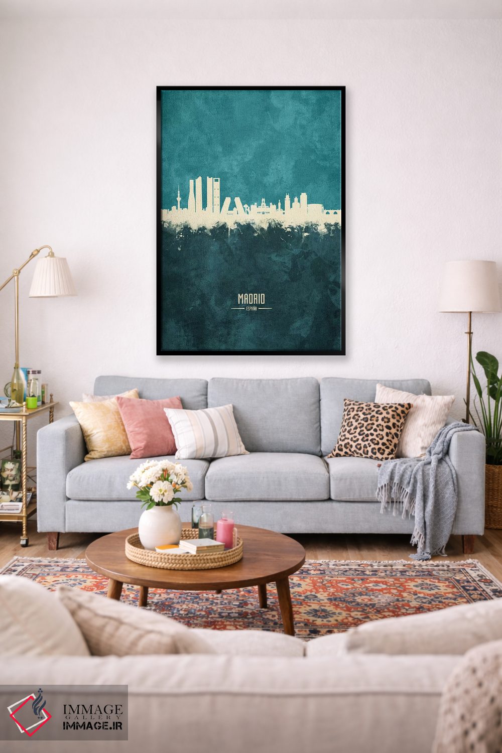 تابلو دکوراتیو منظره خط افق مادرید، اسپانیا اثر مایکل تامپست - D2B