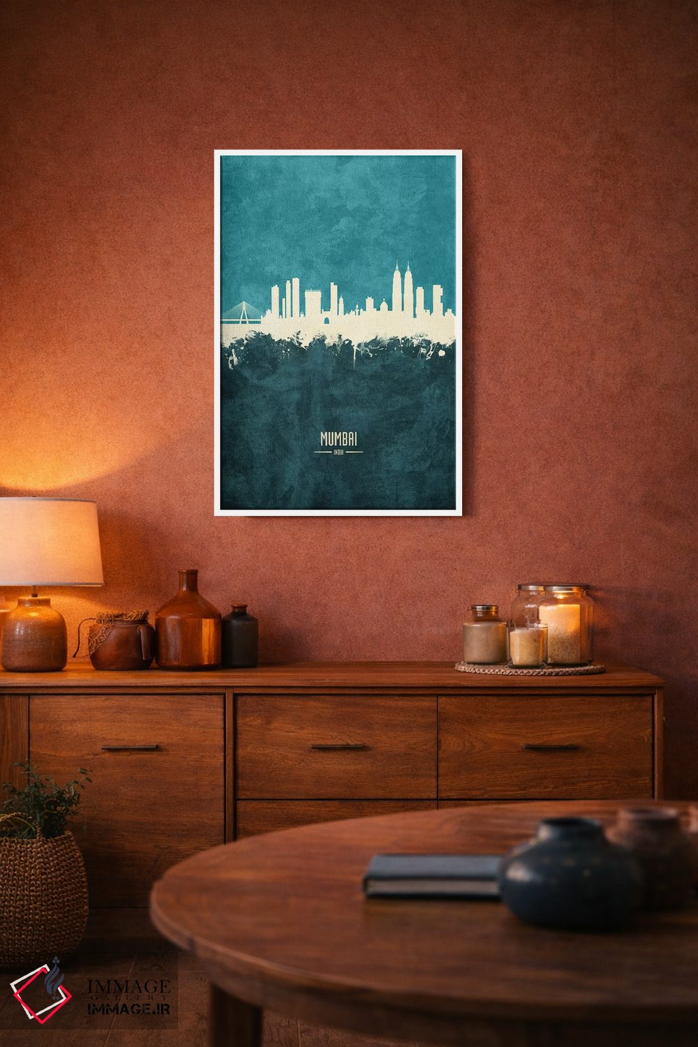 تابلو دکوراتیو خط افق بمبئی، هند اثر مایکل تامپست - D2W