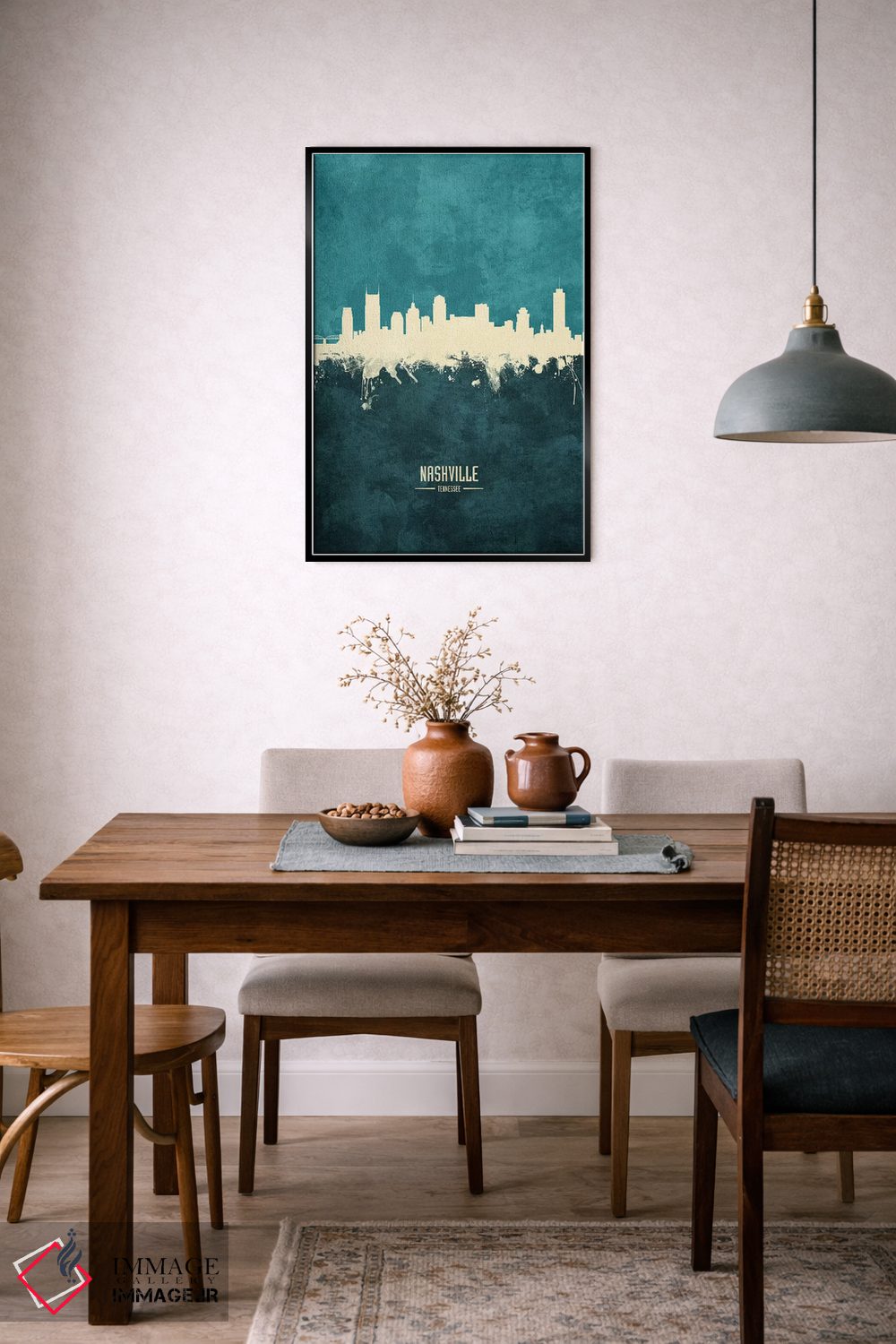 تابلو دکوراتیو منظره خط افق نشویل، تنسی اثر مایکل تامپست - D6B