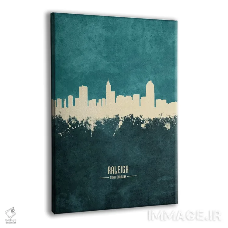 تابلو دکوراتیو افق شهر رالی، کارولینای شمالی اثر مایکل تامپست - نمای پرسپکتیو محصول