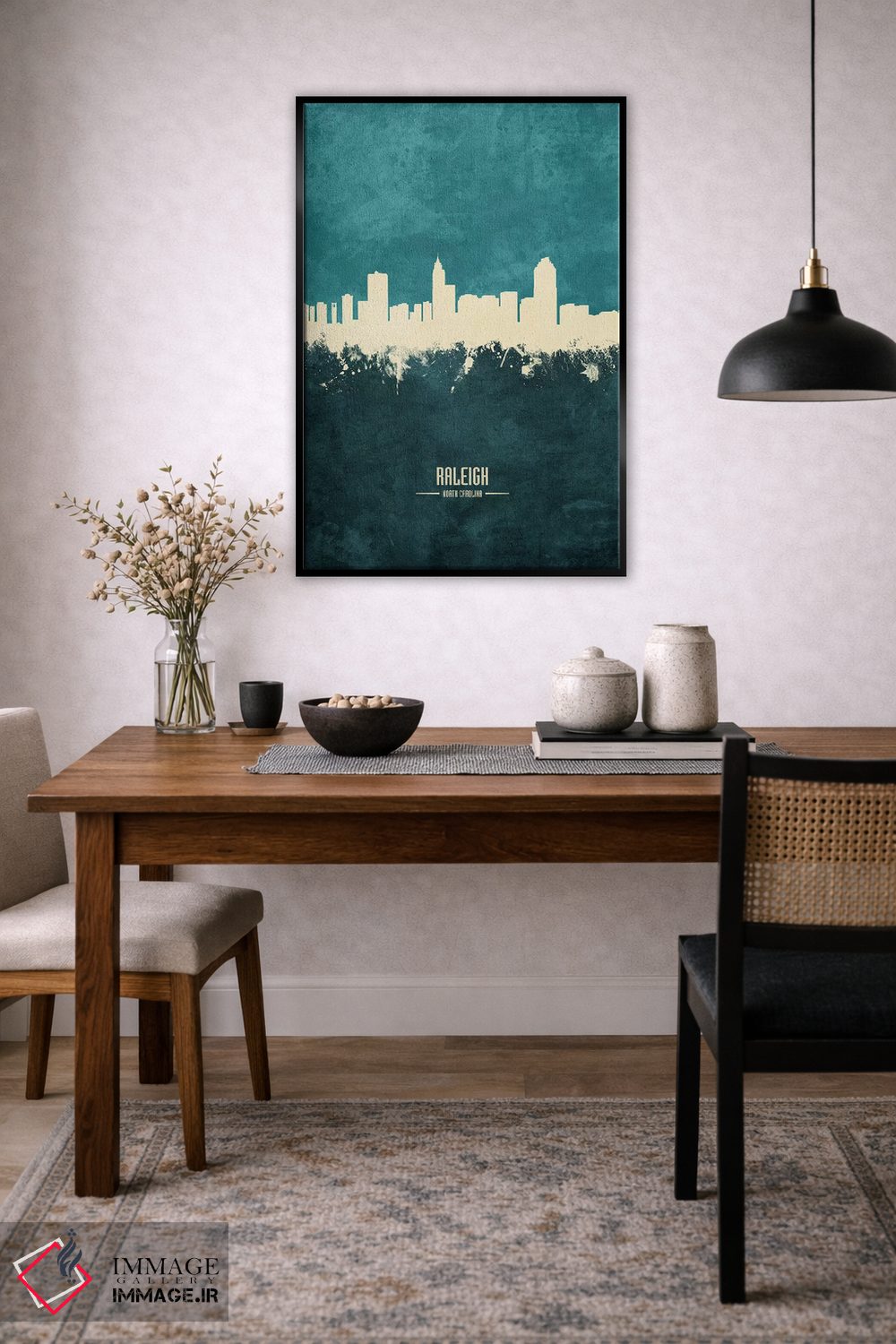 تابلو دکوراتیو افق شهر رالی، کارولینای شمالی اثر مایکل تامپست - D4B