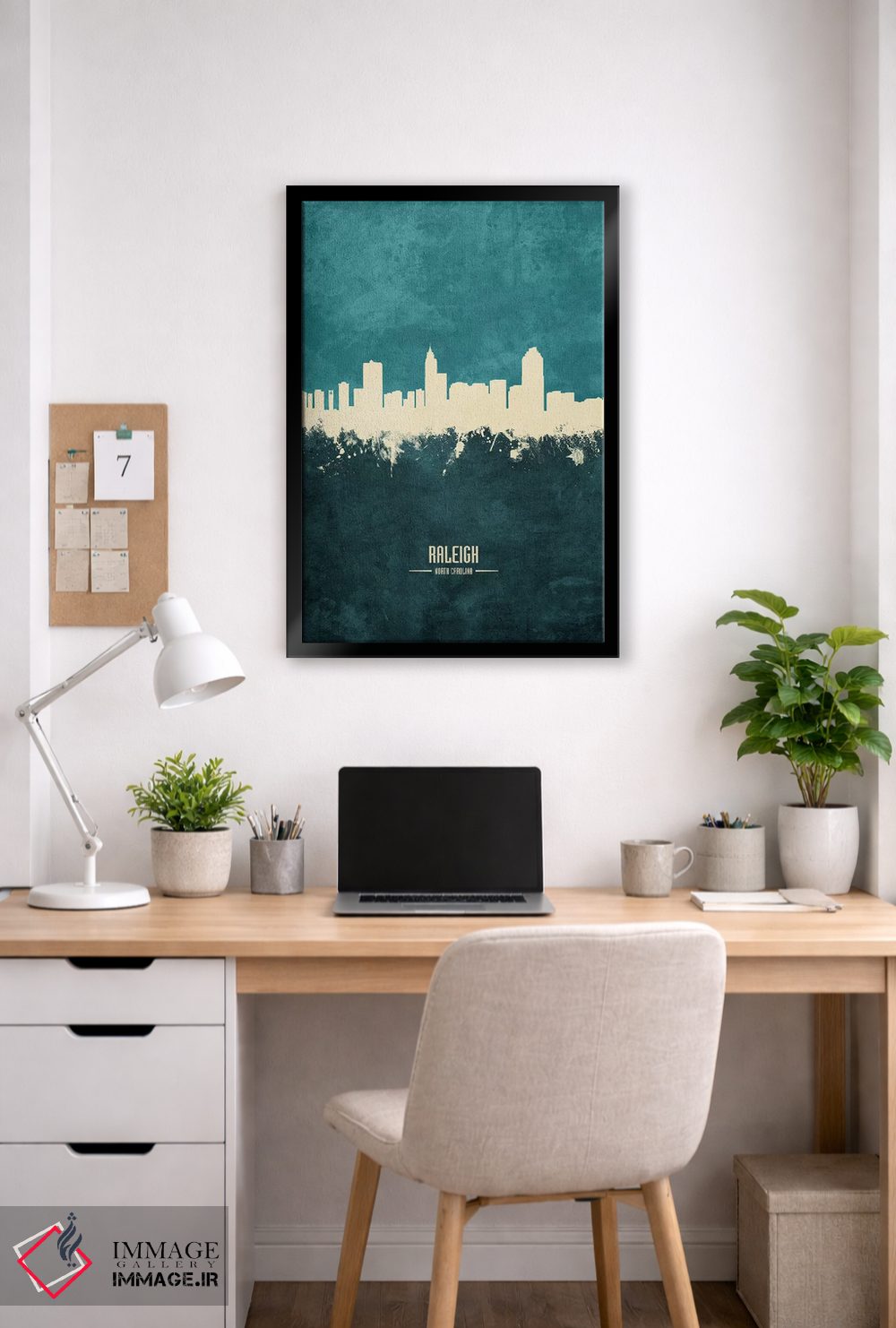 تابلو دکوراتیو افق شهر رالی، کارولینای شمالی اثر مایکل تامپست - D6B