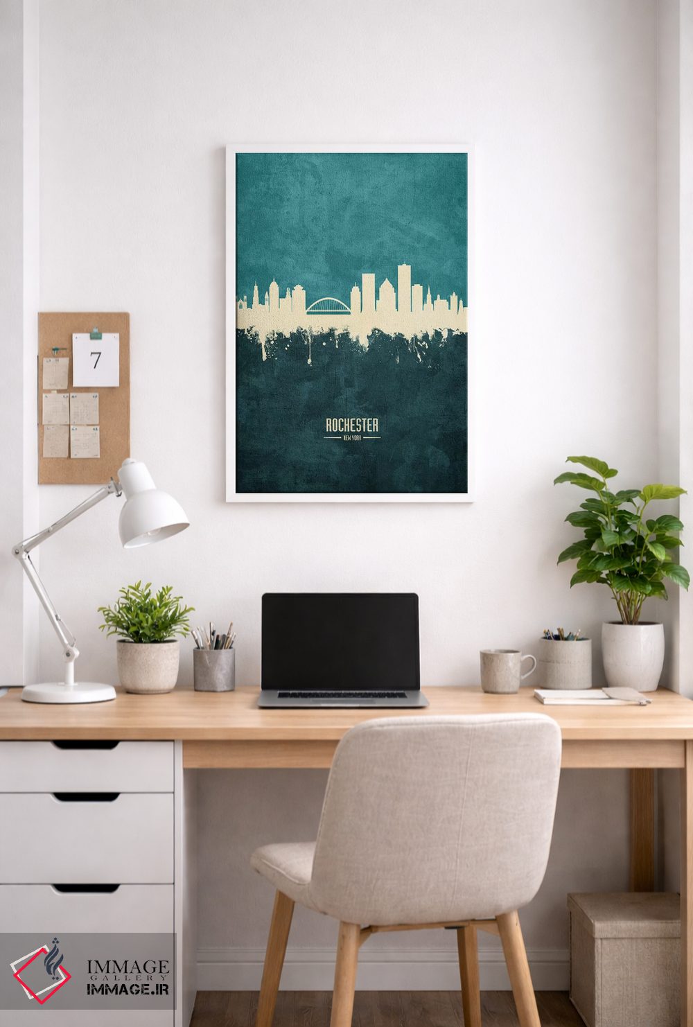 تابلو دکوراتیو افق شهر راچستر، نیویورک اثر مایکل تامپست - D3W