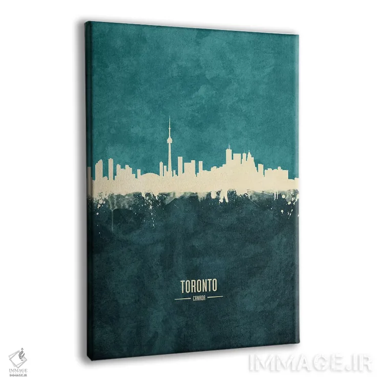 تابلو دکوراتیو افق شهر تورنتو، کانادا اثر مایکل تامپست - نمای پرسپکتیو محصول