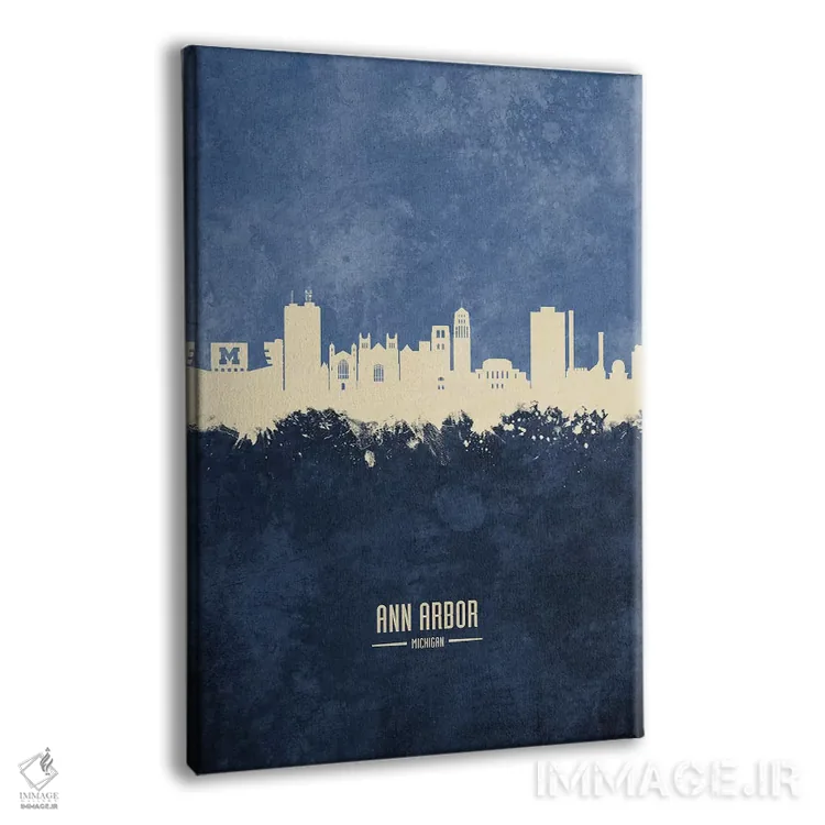 تابلو دکوراتیو منظره خط افق ان آربر میشیگان اثر مایکل تامپست - نمای پرسپکتیو محصول