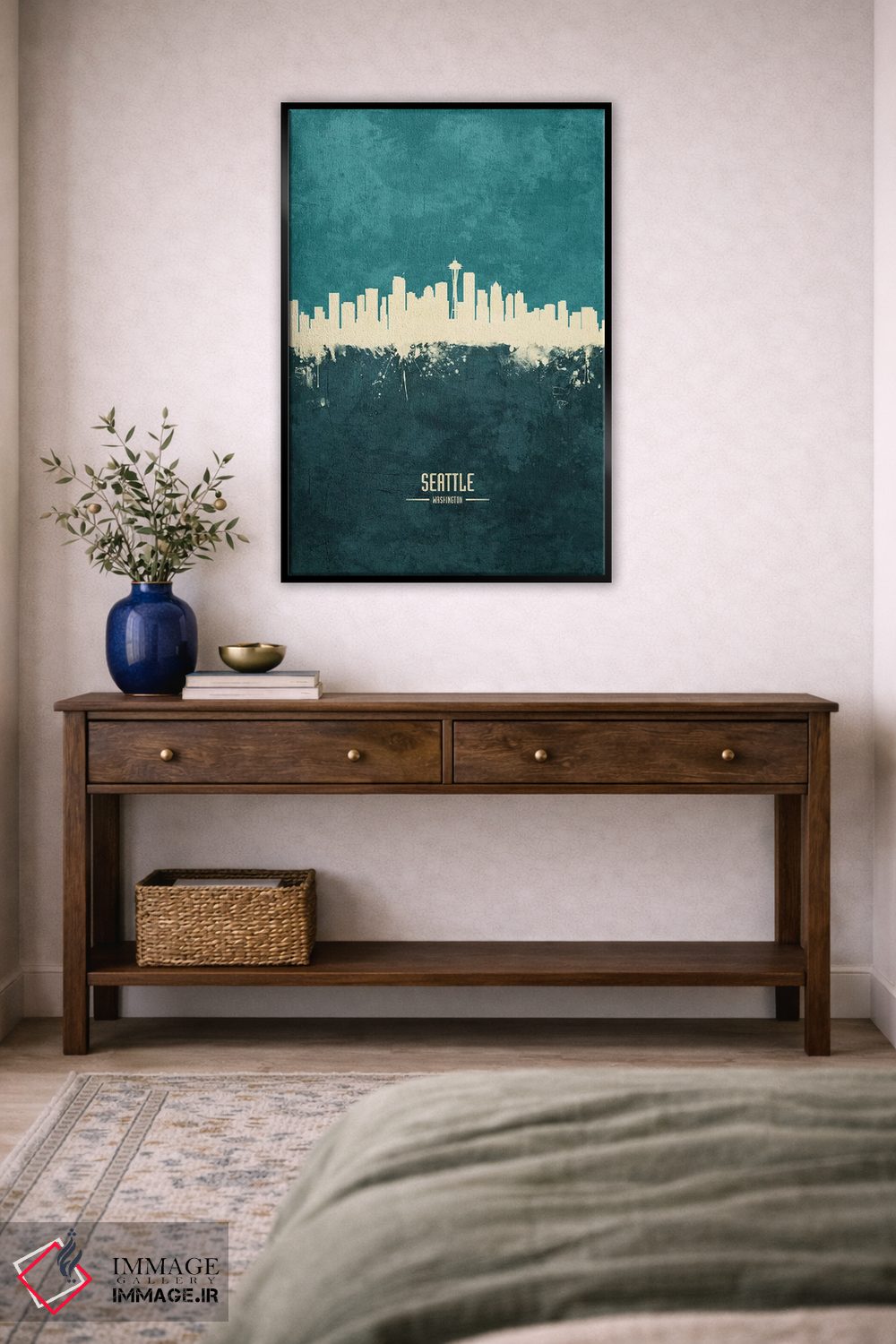 تابلو دکوراتیو افق شهر سیاتل، واشنگتن اثر مایکل تامپست - D5B