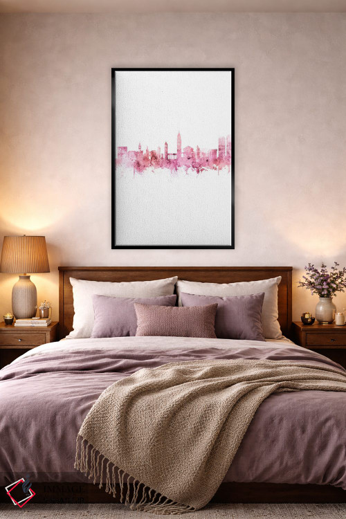 تابلو دکوراتیو منظره خط افق اسپلیت، کرواسی اثر مایکل تامپست - D4B