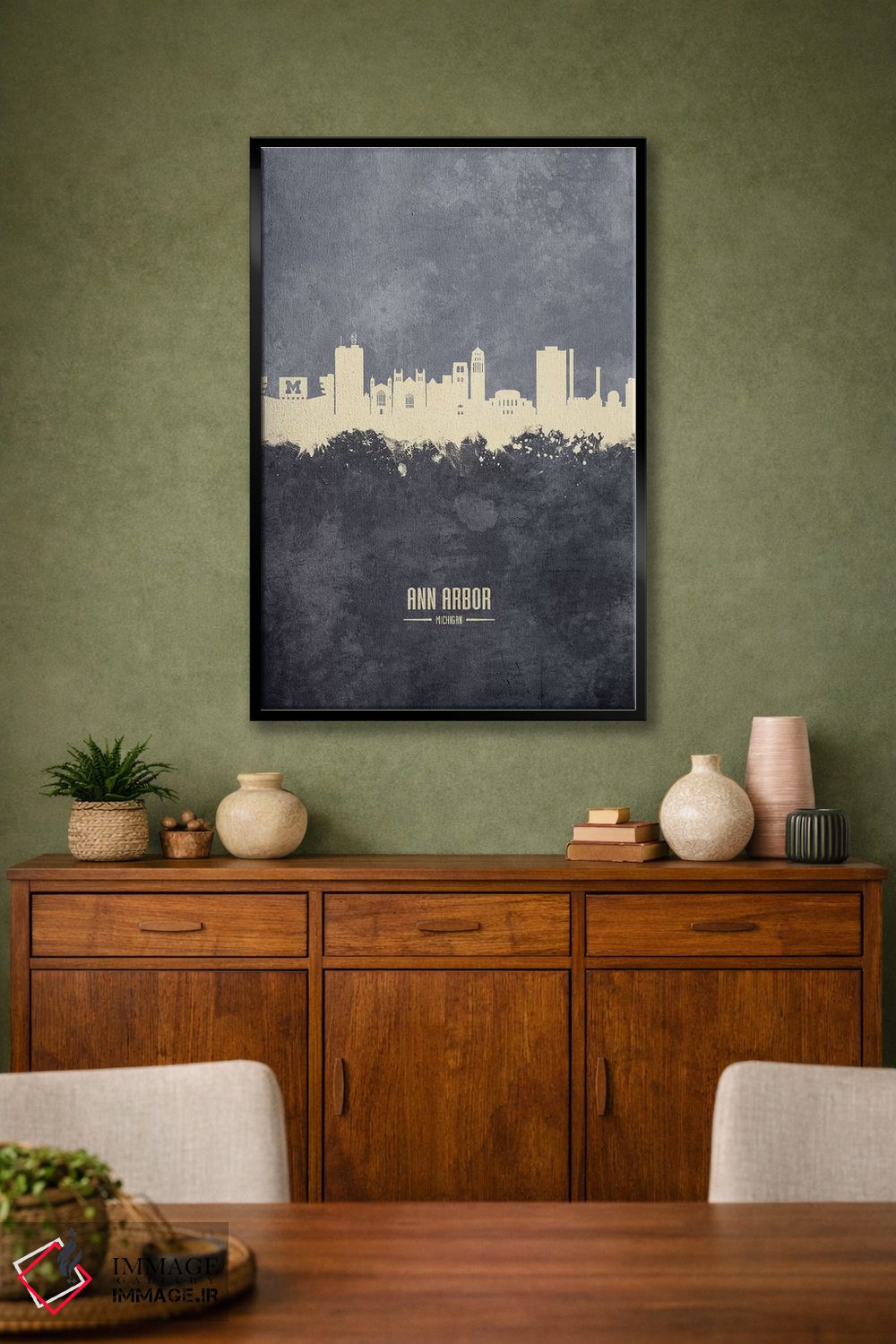 تابلو دکوراتیو منظره خط افق ان آربر میشیگان اثر مایکل تامپست - D1B