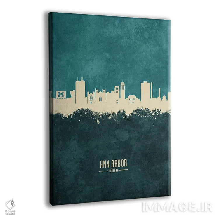 تابلو دکوراتیو منظره خط افق ان آربر میشیگان اثر مایکل تامپست - نمای پرسپکتیو محصول