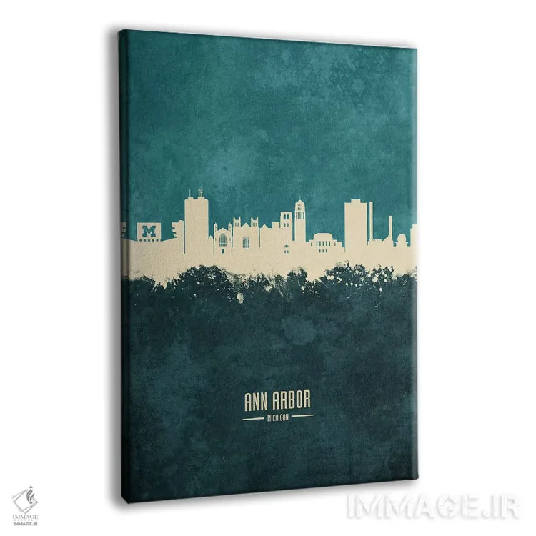 تابلو دکوراتیو منظره خط افق ان آربر میشیگان اثر مایکل تامپست - نمای پرسپکتیو محصول