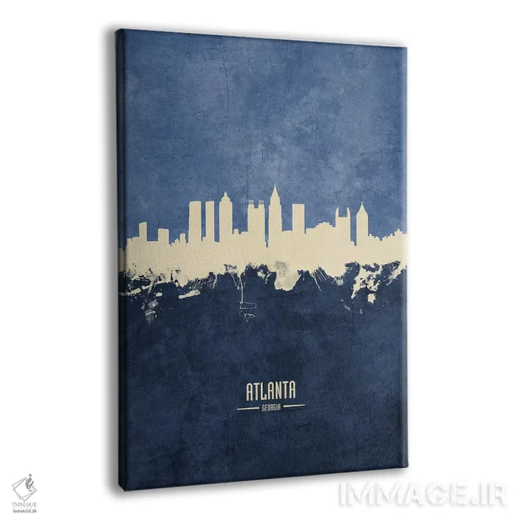 تابلو دکوراتیو منظره خط افق آتلانتا جورجیا اثر مایکل تامپست - نمای پرسپکتیو محصول