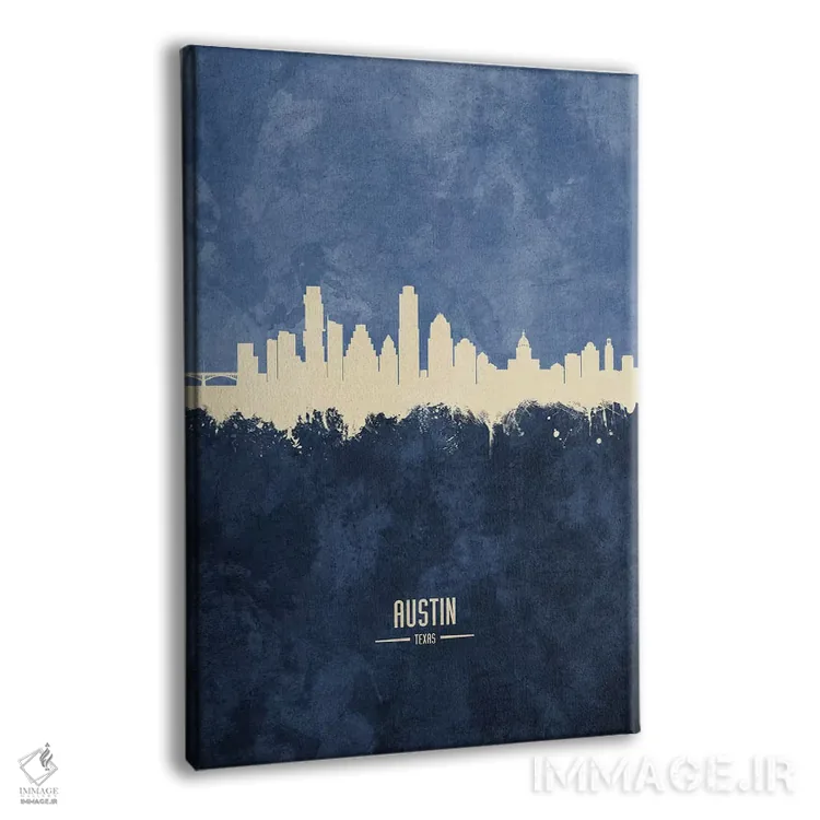 تابلو دکوراتیو منظره خط افق آستین تگزاس اثر مایکل تامپست - نمای پرسپکتیو محصول