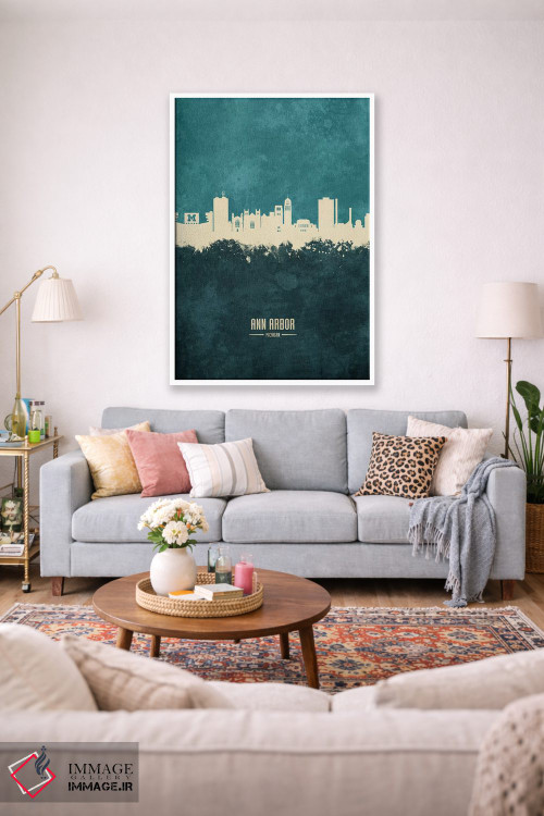 تابلو دکوراتیو منظره خط افق ان آربر میشیگان اثر مایکل تامپست - D2W