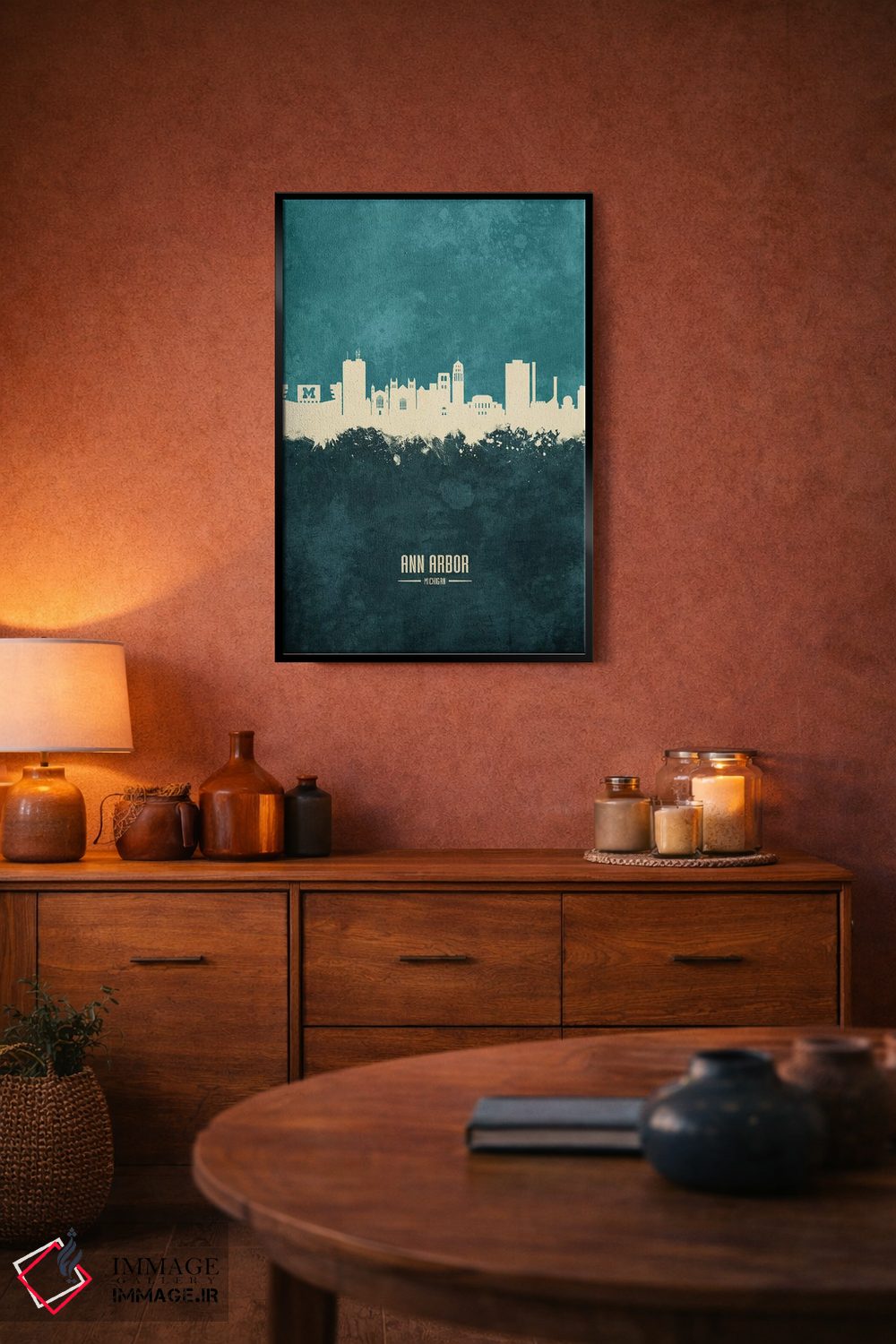 تابلو دکوراتیو منظره خط افق ان آربر میشیگان اثر مایکل تامپست - D5B