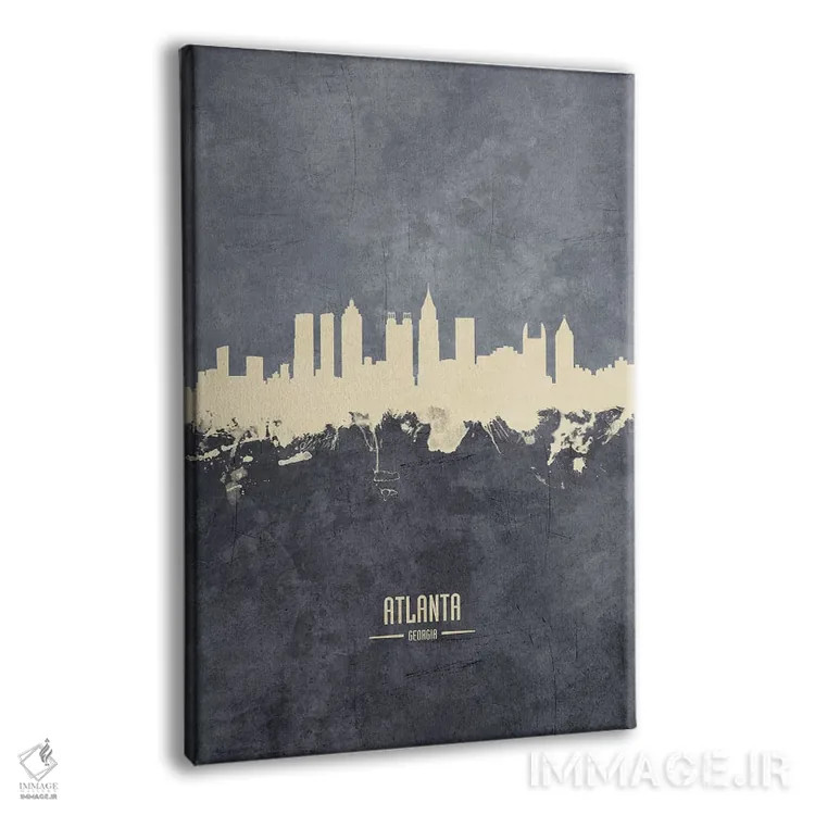 تابلو دکوراتیو منظره خط افق آتلانتا جورجیا اثر مایکل تامپست - نمای پرسپکتیو محصول