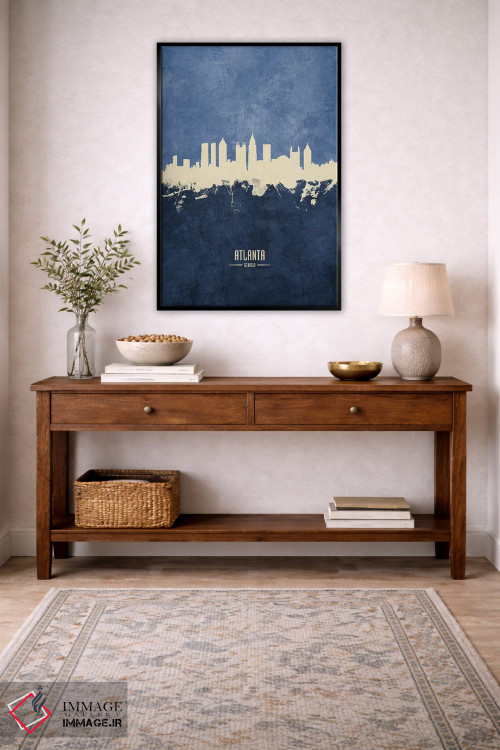 تابلو دکوراتیو منظره خط افق آتلانتا جورجیا اثر مایکل تامپست - D4B