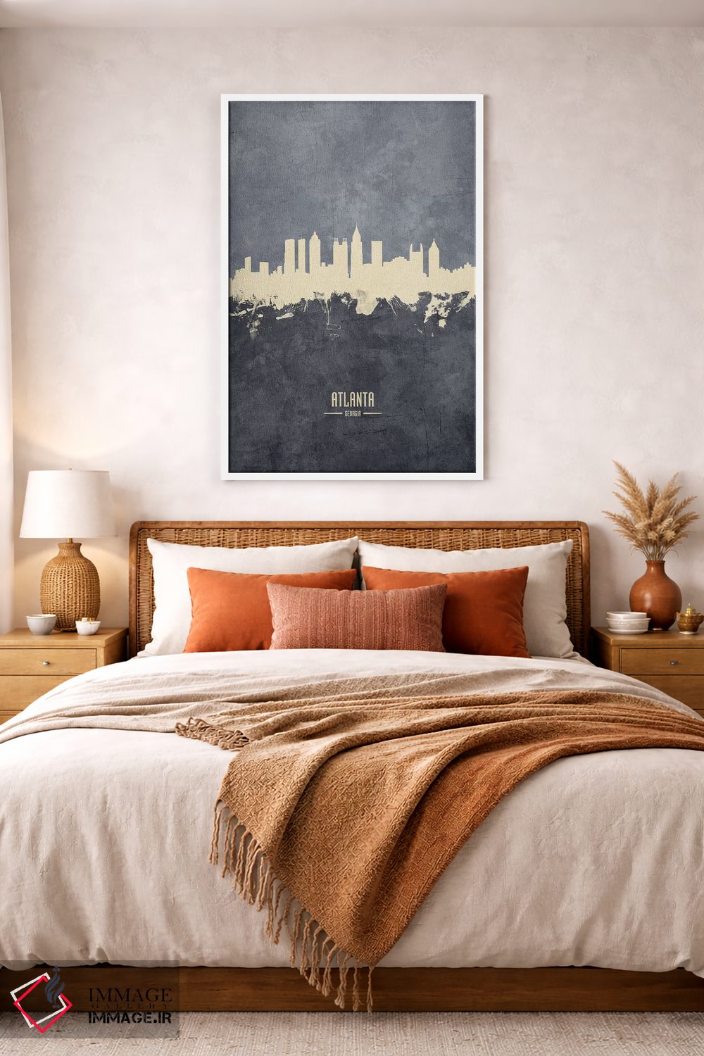 تابلو دکوراتیو منظره خط افق آتلانتا جورجیا اثر مایکل تامپست - D3W