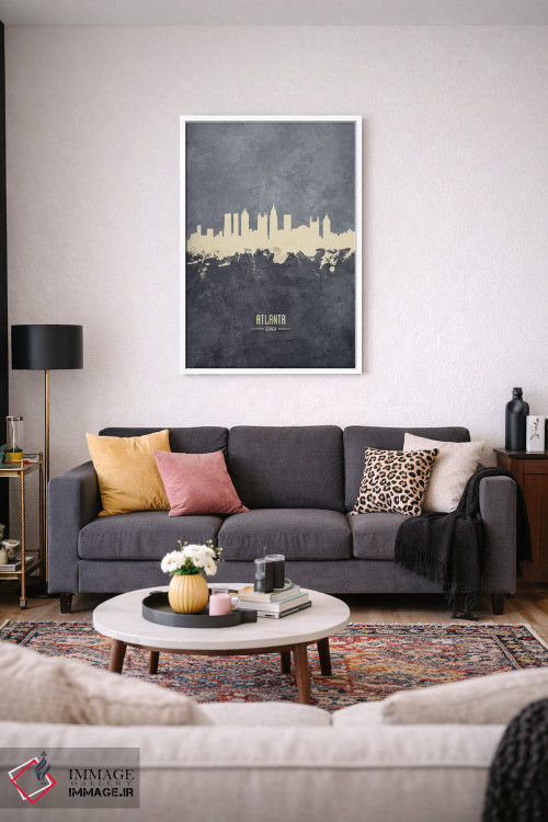 تابلو دکوراتیو منظره خط افق آتلانتا جورجیا اثر مایکل تامپست - D2W