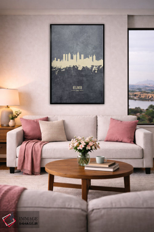 تابلو دکوراتیو منظره خط افق آتلانتا جورجیا اثر مایکل تامپست - D4B