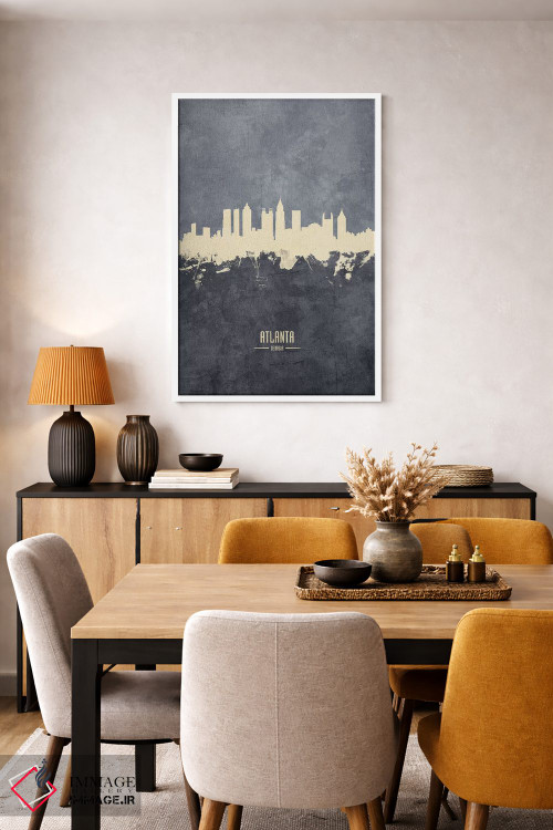 تابلو دکوراتیو منظره خط افق آتلانتا جورجیا اثر مایکل تامپست - D5W