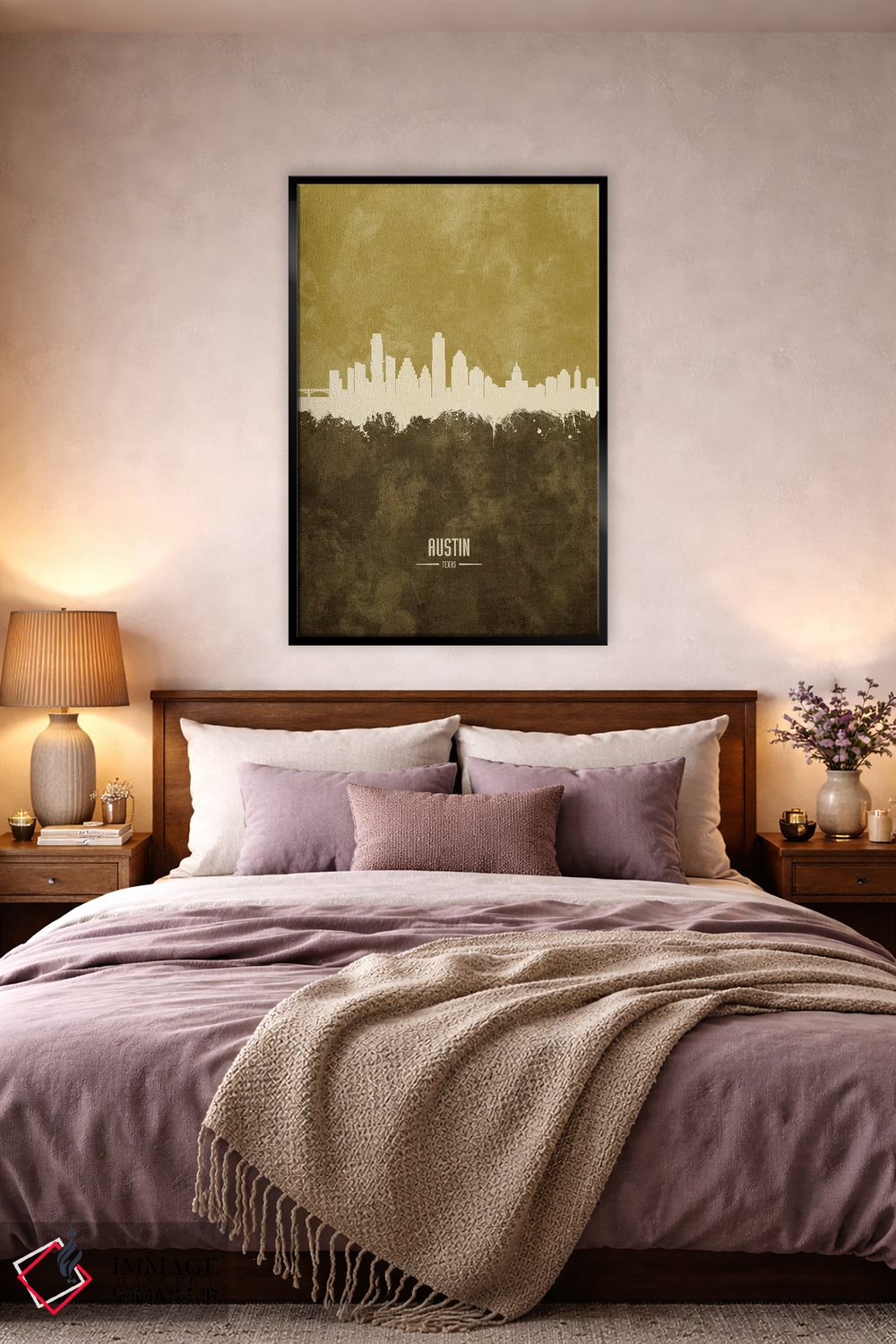 تابلو دکوراتیو منظره خط افق آستین تگزاس اثر مایکل تامپست - D4B