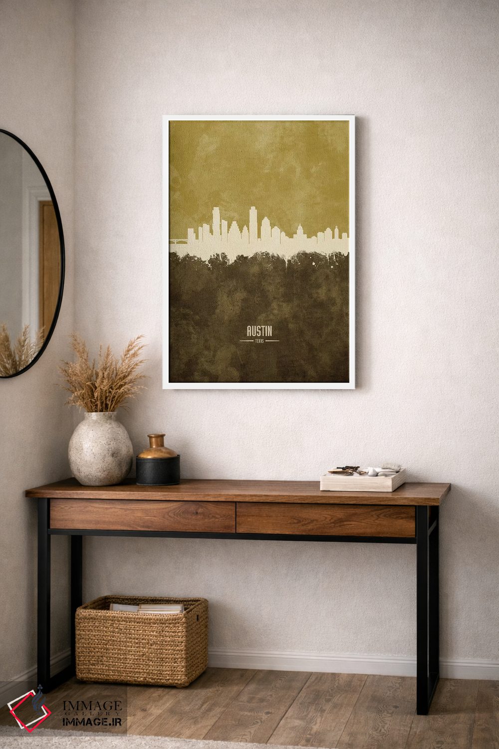 تابلو دکوراتیو منظره خط افق آستین تگزاس اثر مایکل تامپست - D3W