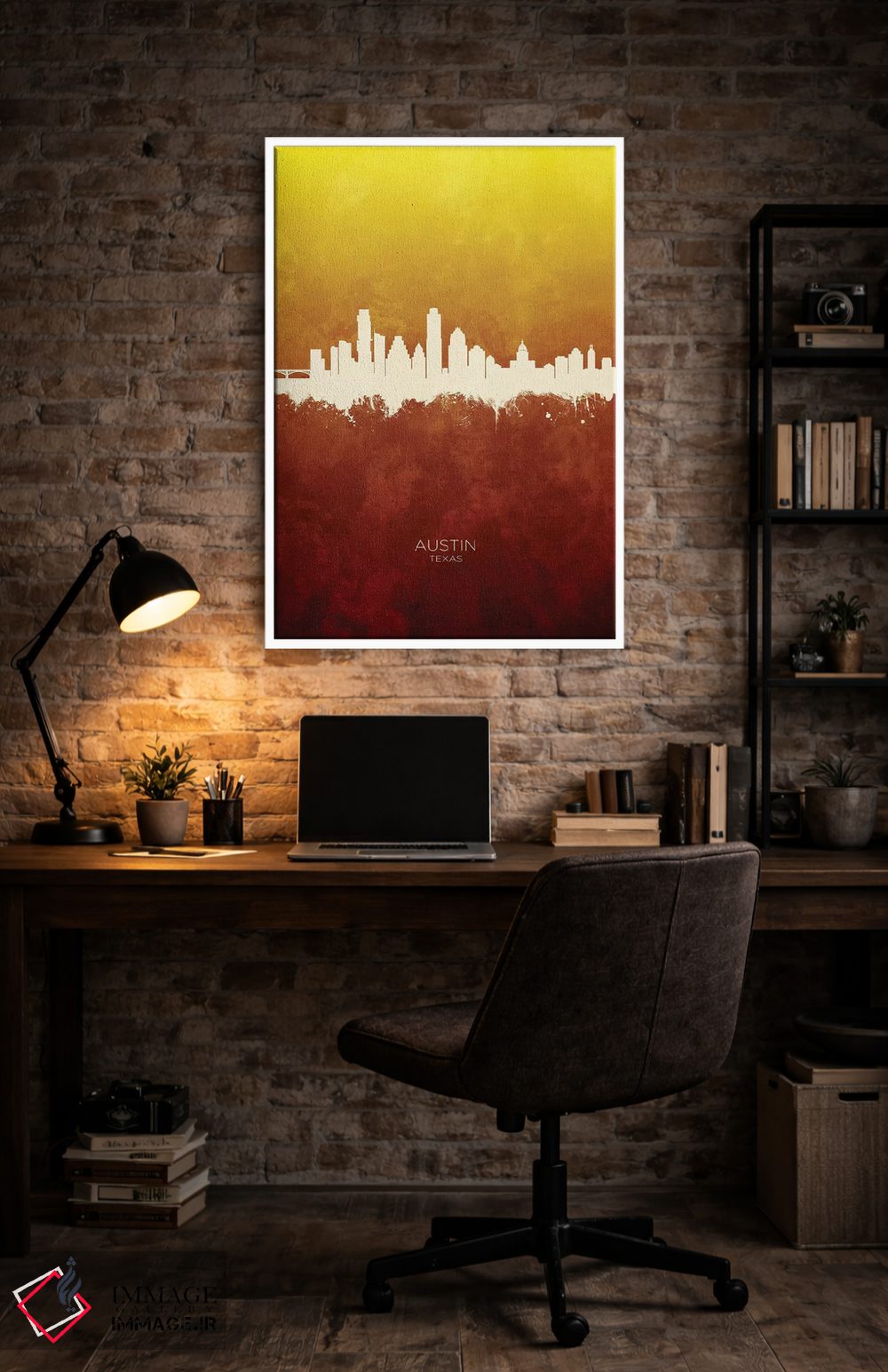 تابلو دکوراتیو منظره خط افق آستین تگزاس اثر مایکل تامپست - D4W