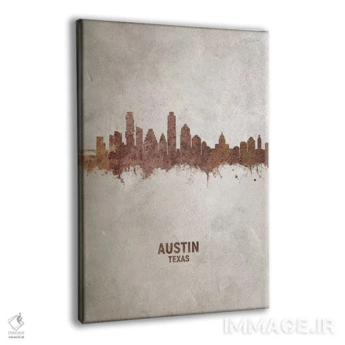 تابلو دکوراتیو منظره خط افق آستین تگزاس اثر مایکل تامپست - نمای پرسپکتیو محصول
