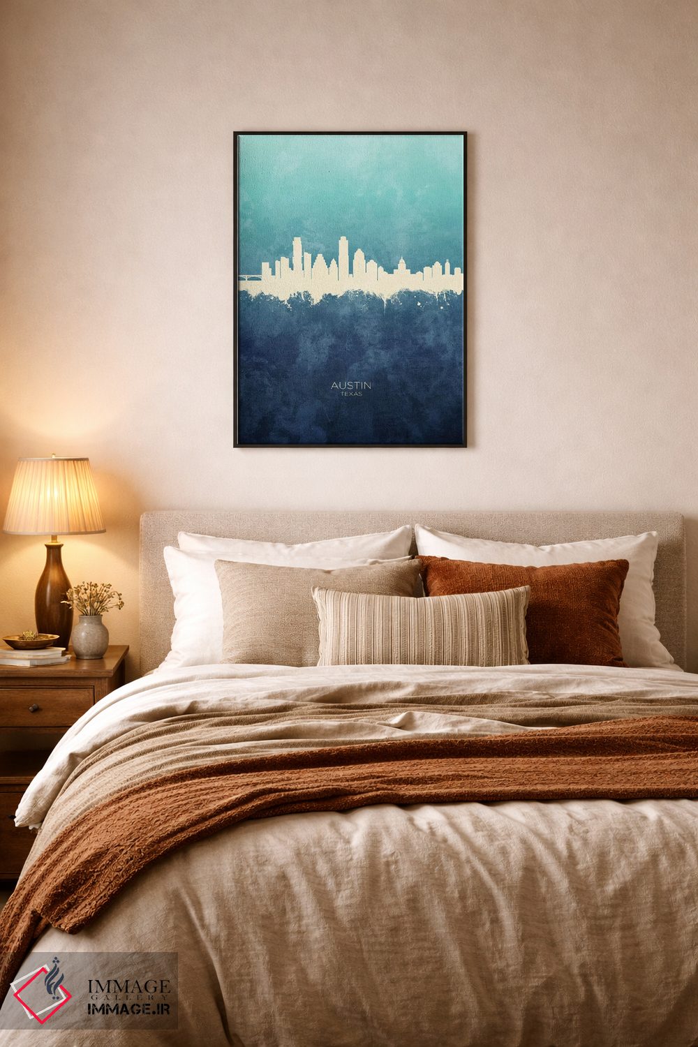 تابلو دکوراتیو منظره خط افق آستین تگزاس اثر مایکل تامپست - D6B