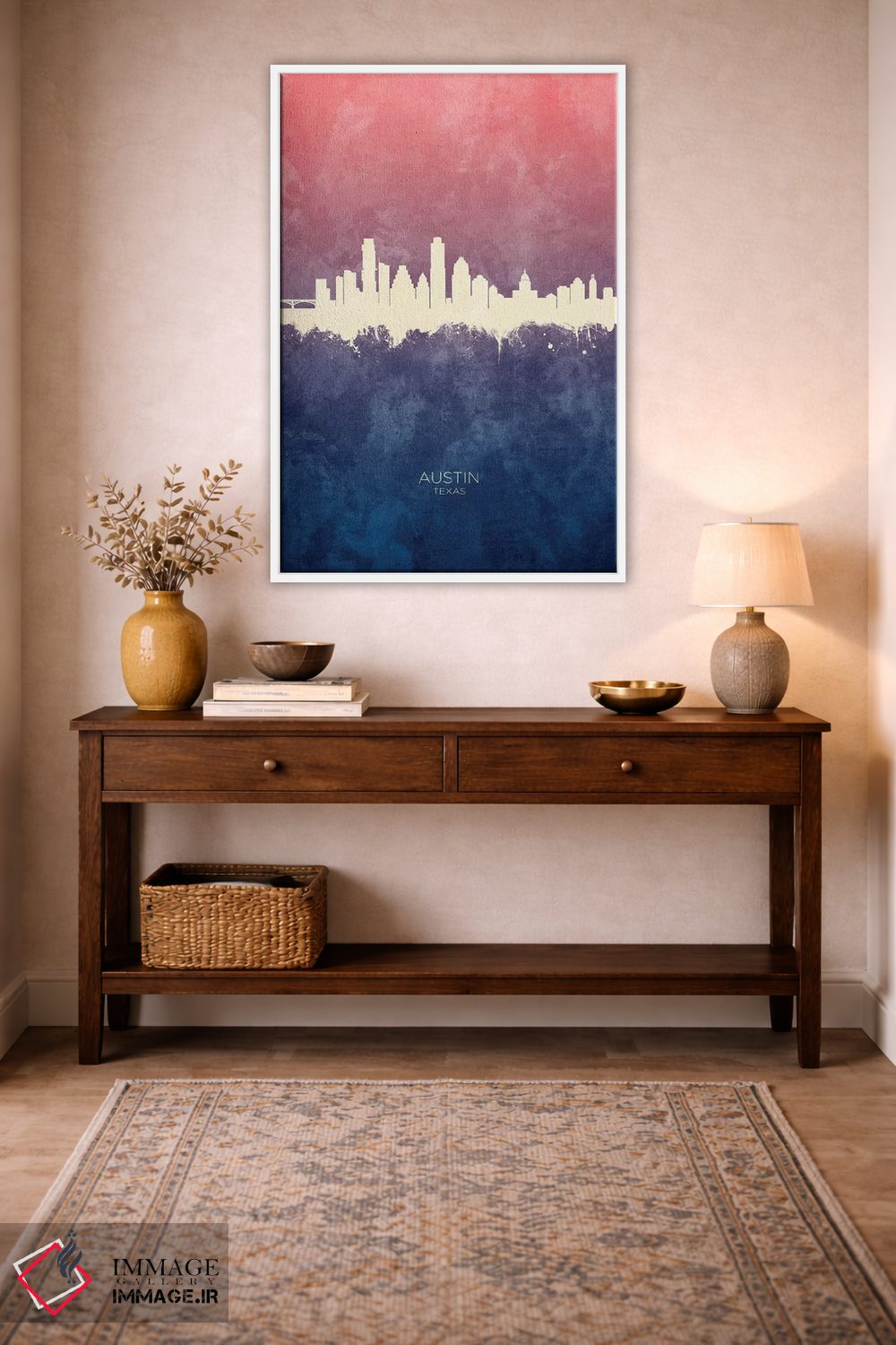 تابلو دکوراتیو منظره خط افق آستین تگزاس اثر مایکل تامپست - D2W