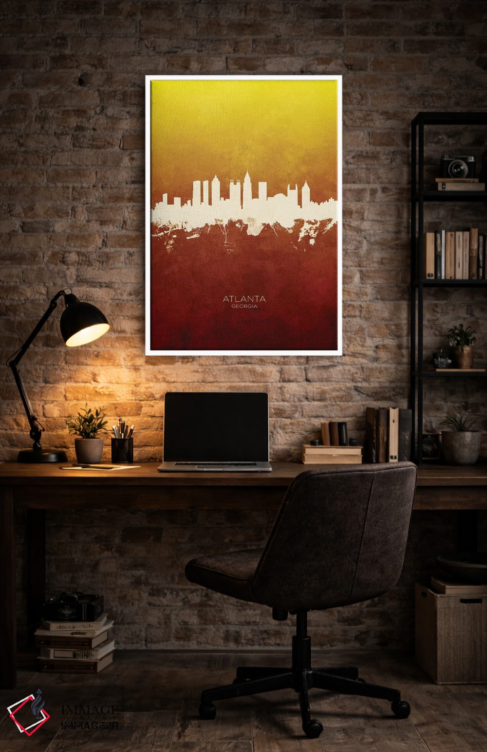 تابلو دکوراتیو منظره خط افق آتلانتا جورجیا اثر مایکل تامپست - D4W