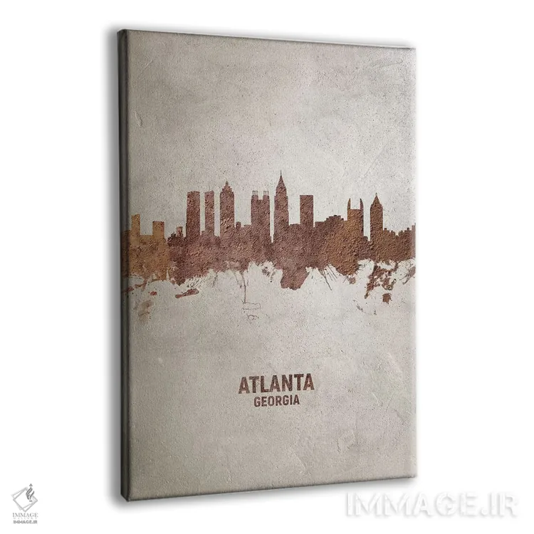 تابلو دکوراتیو منظره خط افق آتلانتا جورجیا اثر مایکل تامپست - نمای پرسپکتیو محصول