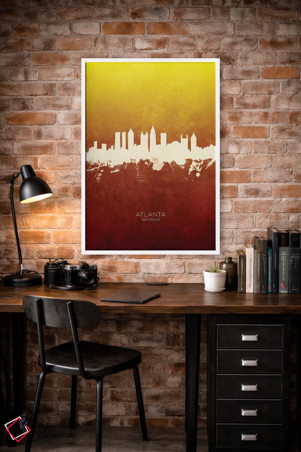 تابلو دکوراتیو منظره خط افق آتلانتا جورجیا اثر مایکل تامپست - D3W