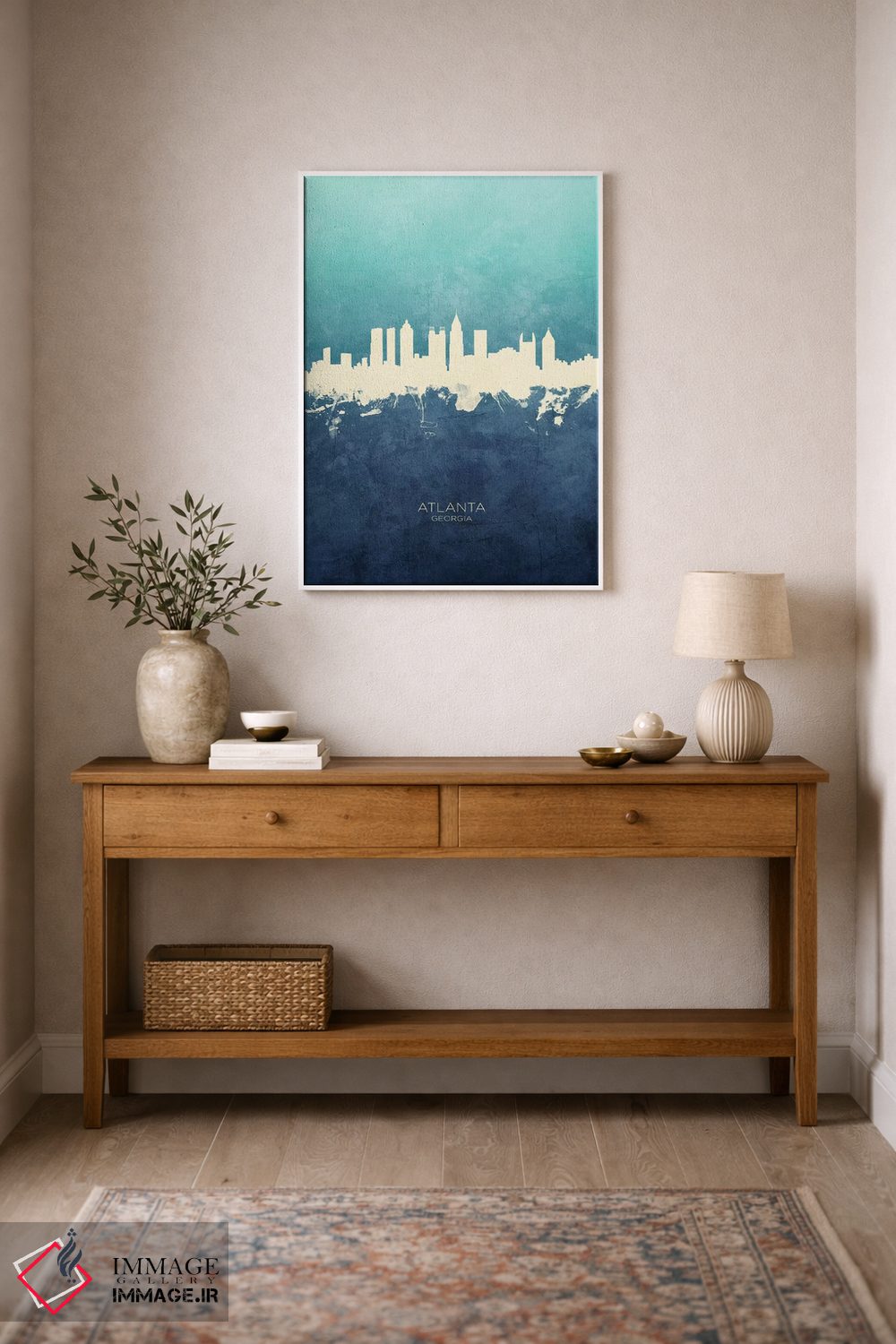 تابلو دکوراتیو منظره خط افق آتلانتا جورجیا اثر مایکل تامپست - D1W