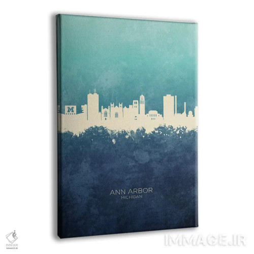 تابلو دکوراتیو منظره خط افق ان آربر میشیگان اثر مایکل تامپست - نمای پرسپکتیو محصول