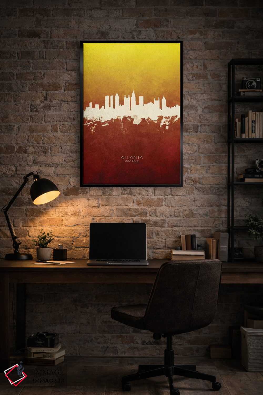 تابلو دکوراتیو منظره خط افق آتلانتا جورجیا اثر مایکل تامپست - D6B