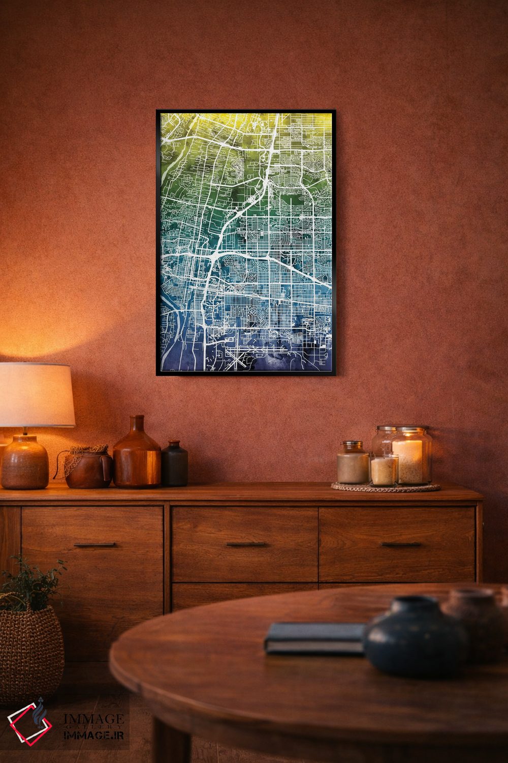 تابلو انتزاعی New Mexico, USA,آلبوکرکی، نیومکزیکو، آمریکا اثر مایکل تامپست - D5B